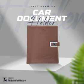 car document holder first brown