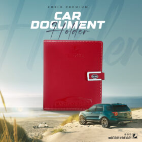 car document holder red
