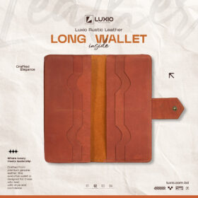 Rustic Long Wallet Inside