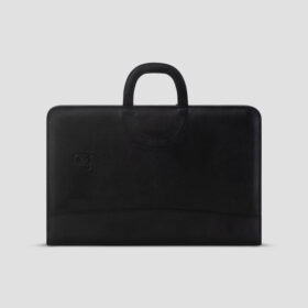 LUXIO Leather Document Carrier Handle