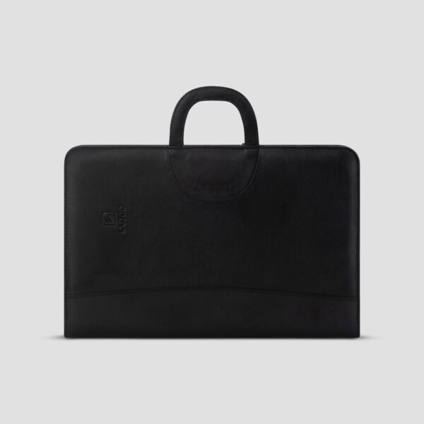 LUXIO Leather Document Carrier Handle
