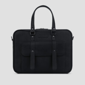 LUXIO StrapEdge Leather Executive Bag