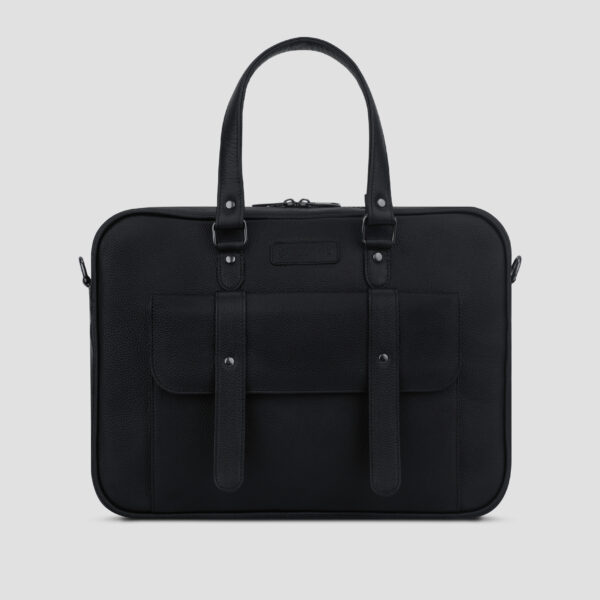 LUXIO StrapEdge Leather Executive Bag