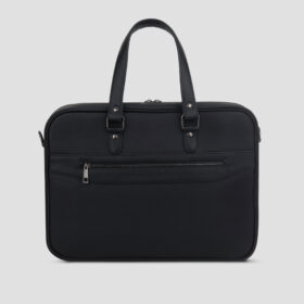 LUXIO StrapEdge Leather Executive Bag back