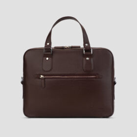 Luxio Business Leather Laptop Bag front