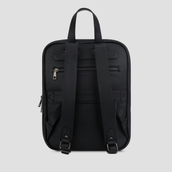 Luxio Classic Compact Leather Backpack back