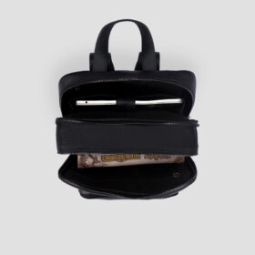 Luxio Classic Compact Leather Backpack inside