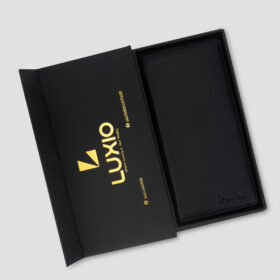 Luxio Elite Leather Long Wallet box