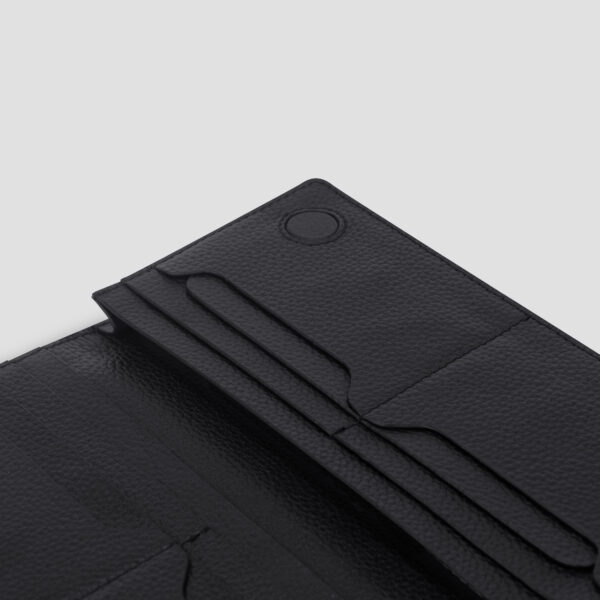 Luxio Elite Leather Long Wallet close