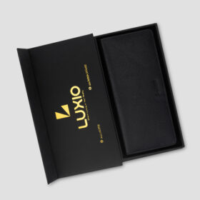 Luxio Essential Leather Long Wallet with box