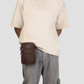 Luxio Essentials Leather Waist & Crossbody Bag waring