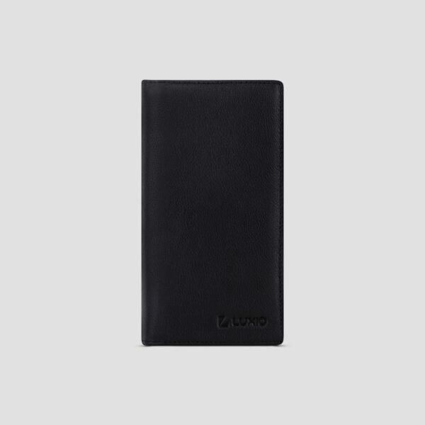 Luxio Everyday Leather Long Wallet front