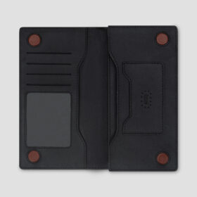 Luxio Heritage Leather Long Wallet inside