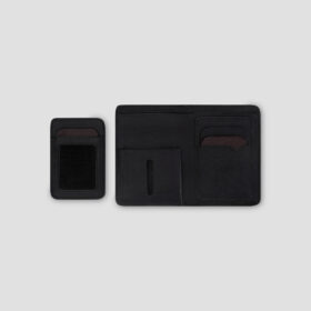 Luxio Leather Bifold Wallet with Card Holder black