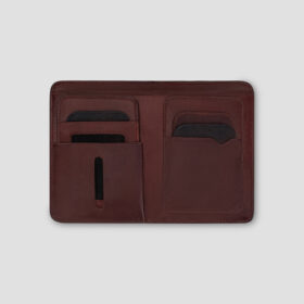 Luxio Leather Bifold Wallet with Card Holder inside