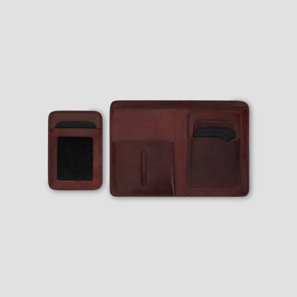 Luxio Leather Bifold Wallet with Card Holder with card holder