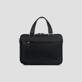 Luxio Legacy Leather Business Briefcase back