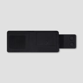 Luxio Minimalist Leather Bifold Wallet inside