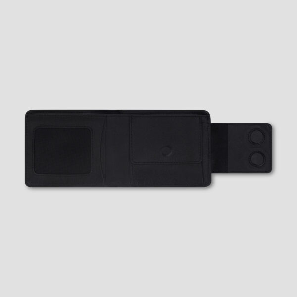 Luxio Minimalist Leather Bifold Wallet inside