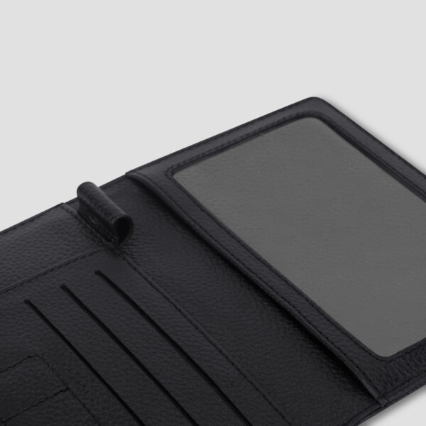Luxio Premium Leather Passport Holder inside