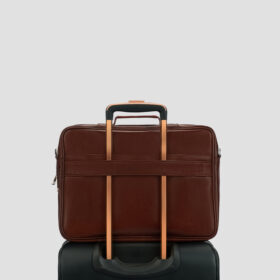 Luxio SideZip Leather Executive Bag tolly