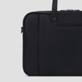 Luxio Timeless Leather Executive Bag back close