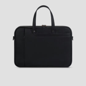Luxio Timeless Leather Executive Bag back sude