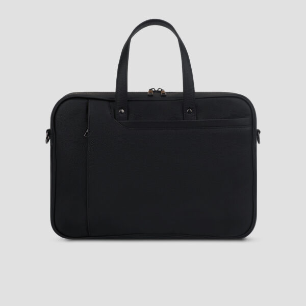 Luxio Timeless Leather Executive Bag back sude