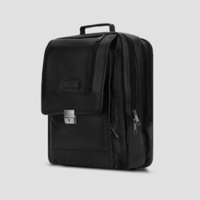 Luxio Traditional Leather Backpack side